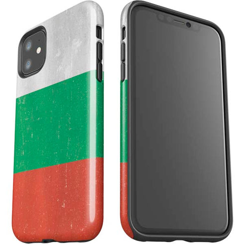 Bulgarian Flag Distressed iPhone 11 Impact Case